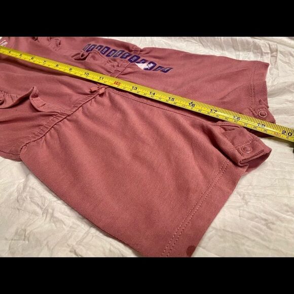 4/$17 NWT Carter’s Baby Onesie Mauve w Ruffles, 24 Months, Pink, Red, Rose, New - Picture 7 of 9